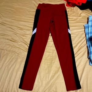 Black & Red Leggings